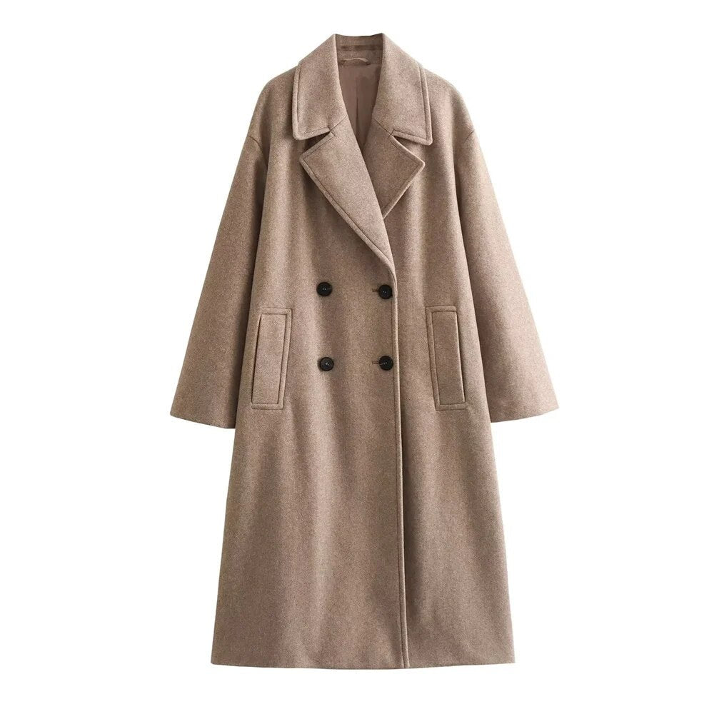 Élégante veste d'hiver longue pour femmes, tendance et chaude