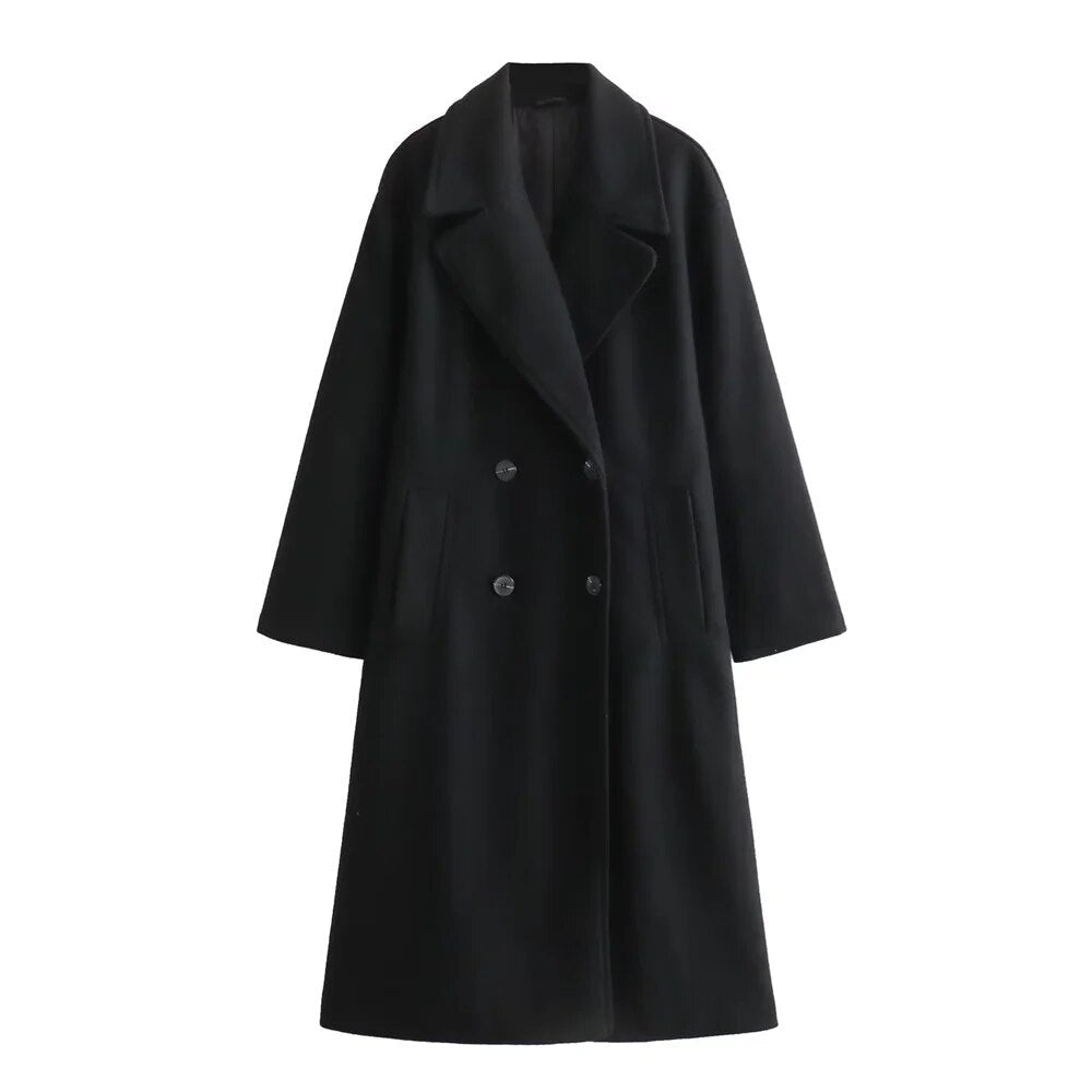 Élégante veste d'hiver longue pour femmes, tendance et chaude