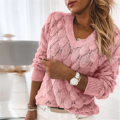 Pull doux en maille torsadée pour femme