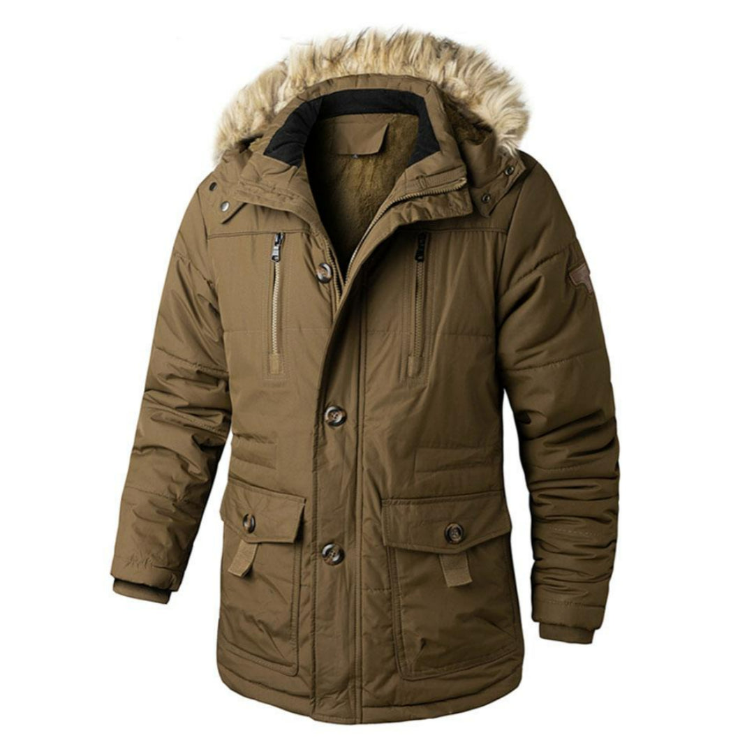 Veste d'hiver pratique avec capuche amovible