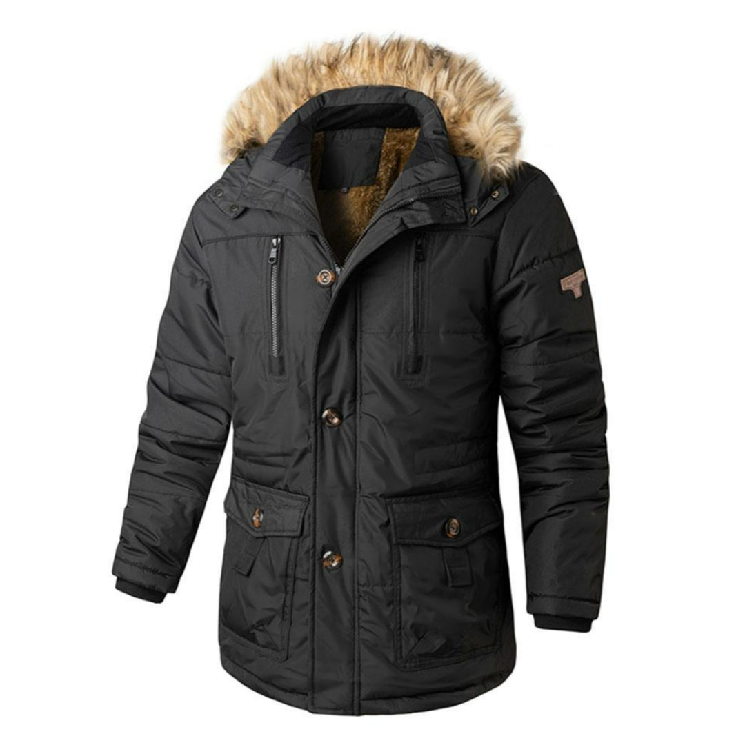 Veste d'hiver pratique avec capuche amovible