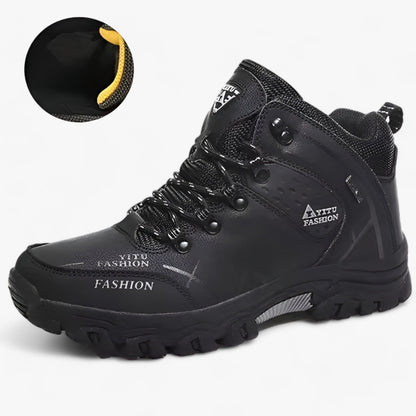 Bottes d'hiver cuir chaudes isolées
