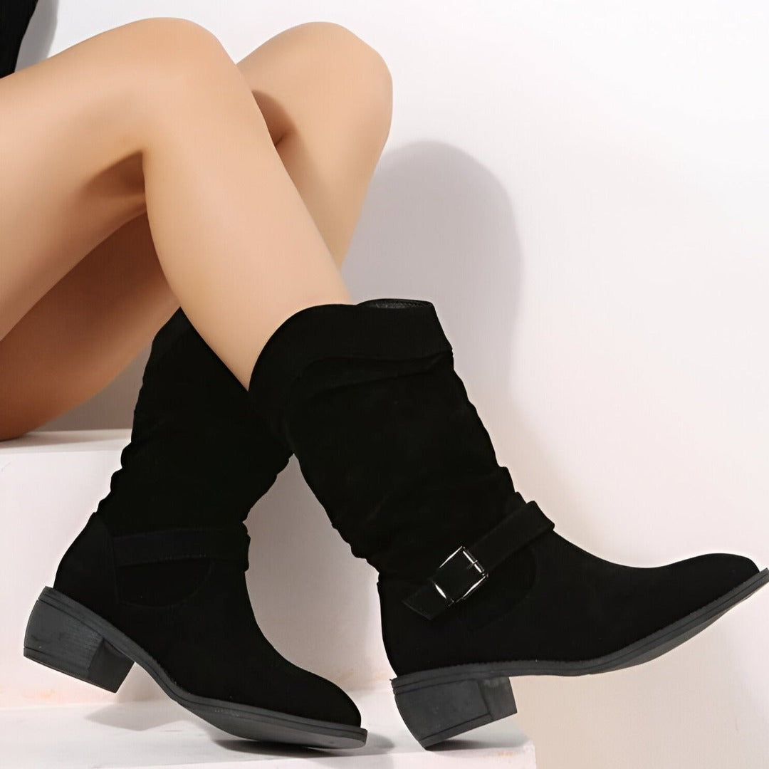 Bottines élégantes en similicuir pour femmes