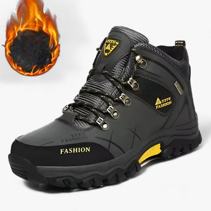Bottes d'hiver cuir chaudes isolées