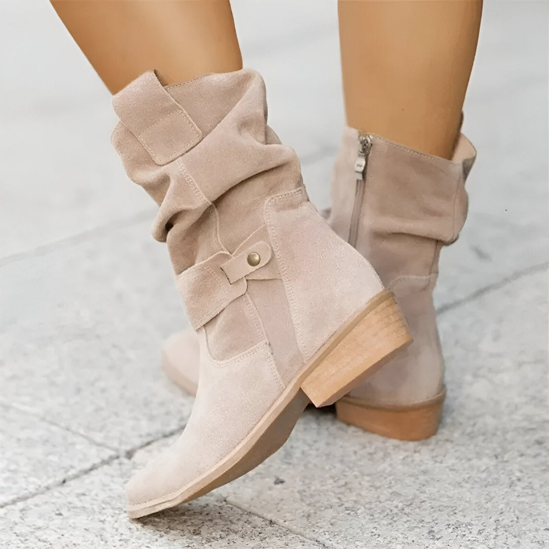 Bottines élégantes en similicuir pour femmes