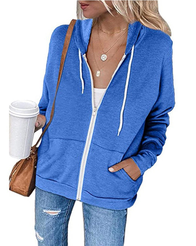 Sweat à capuche pour femme confortable avec poches