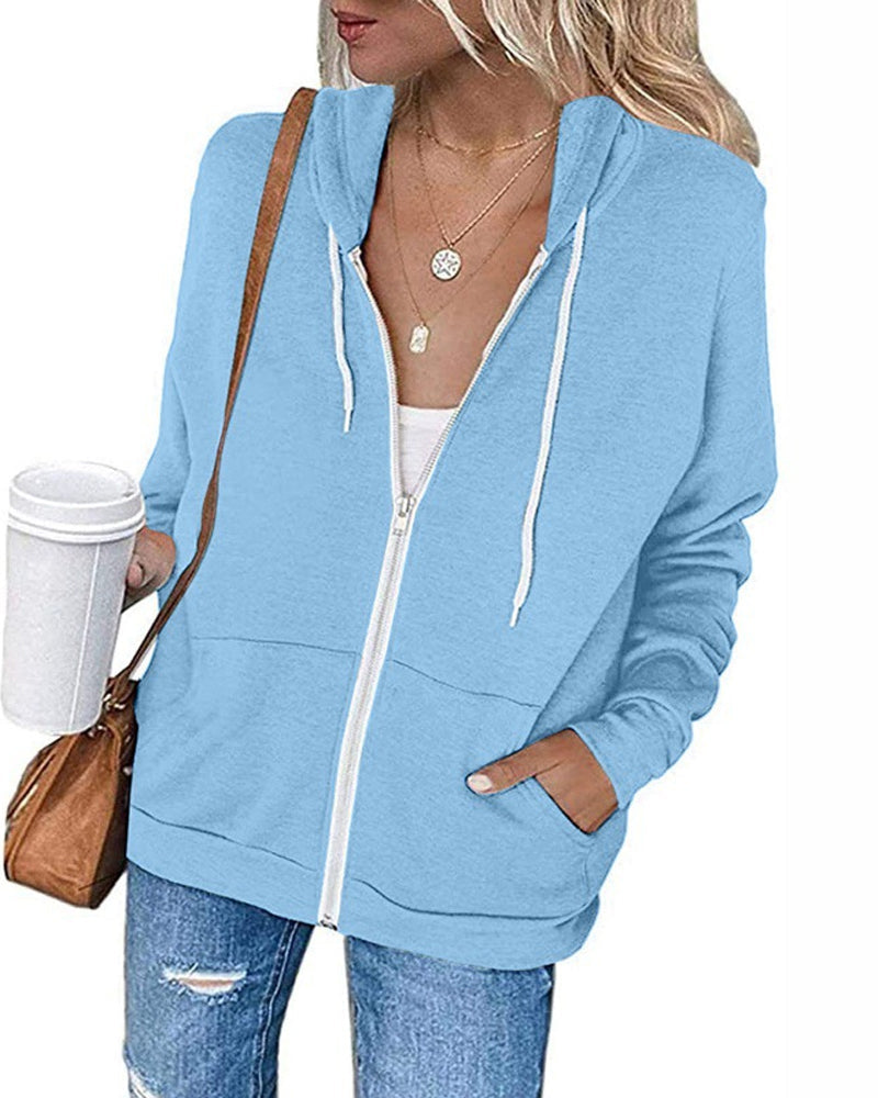 Sweat à capuche pour femme confortable avec poches