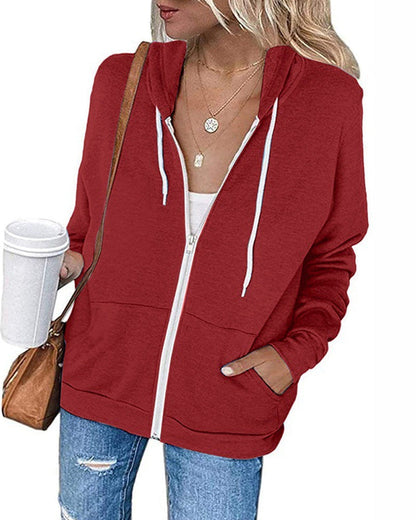 Sweat à capuche pour femme confortable avec poches