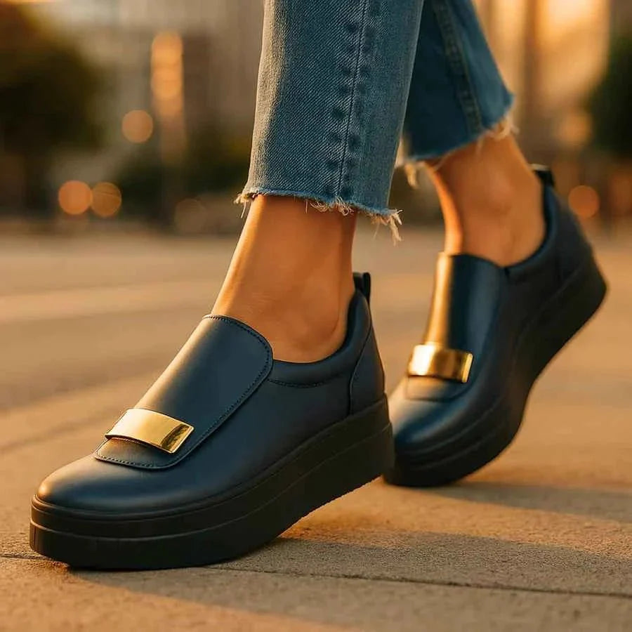 Chaussures compensées Loafers Chics pour Femmes