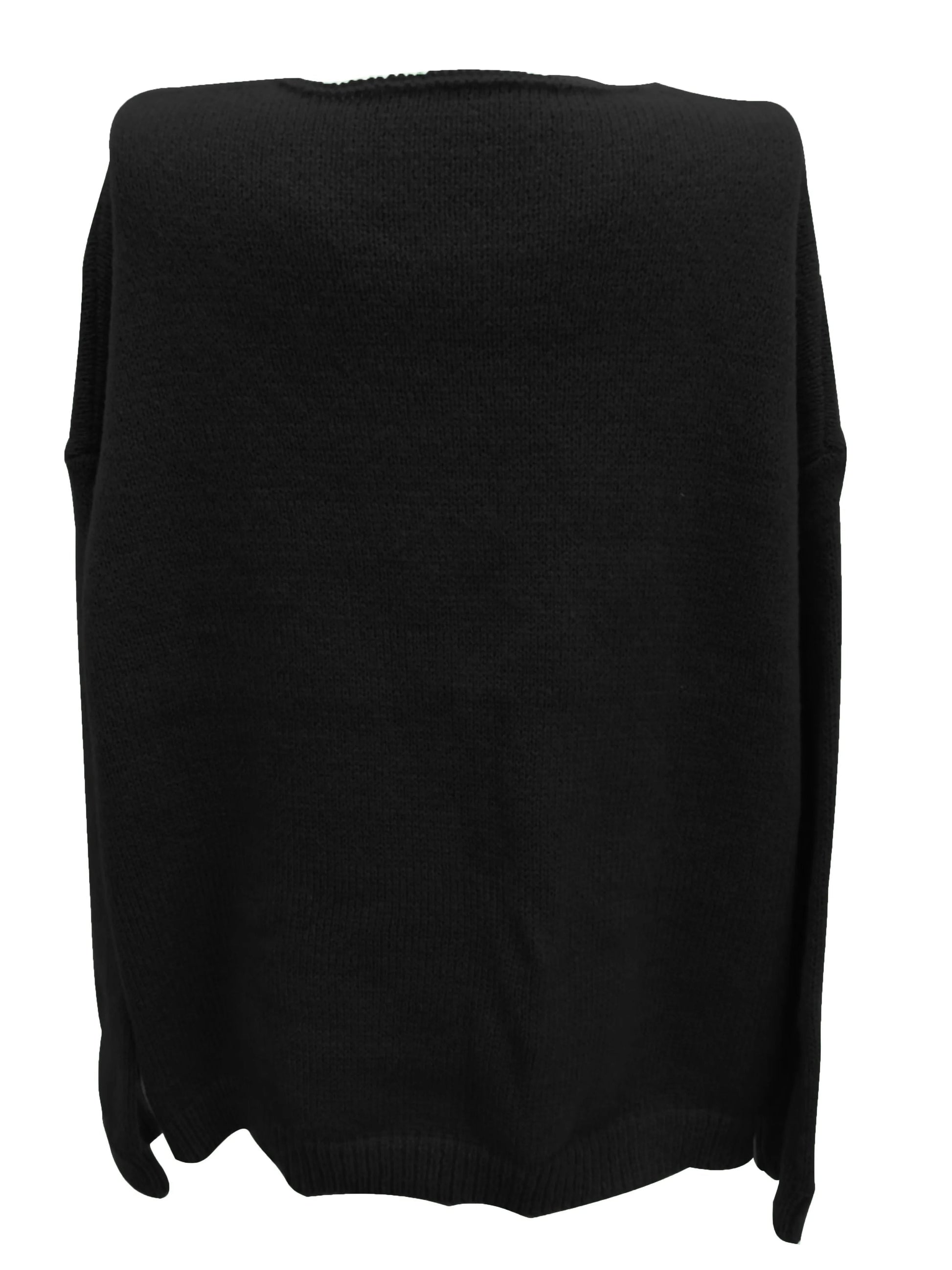 Stylischer V-Ausschnitt Pullover für Curvy Frauen - IdealeKleiden