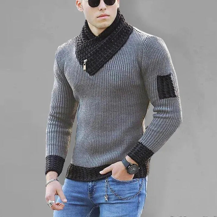 Pull à col roulé pour homme taille XL qualité