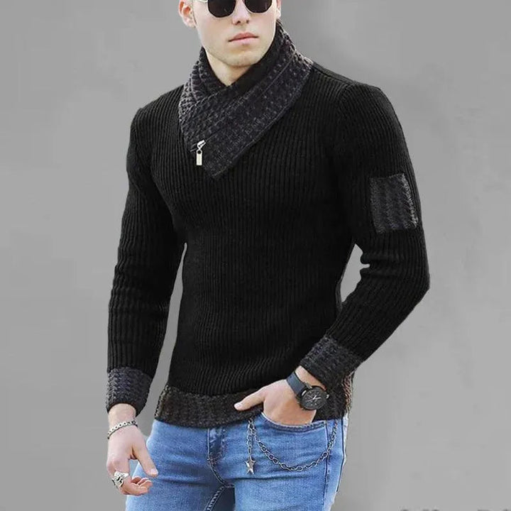 Pull à col roulé pour homme taille XL qualité
