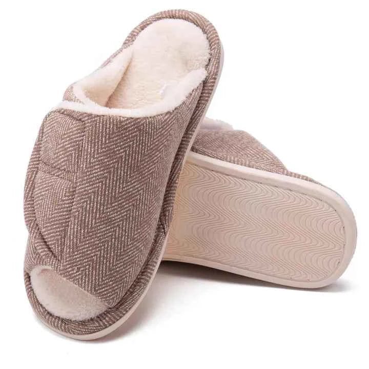 Pantoufles douces en peluche