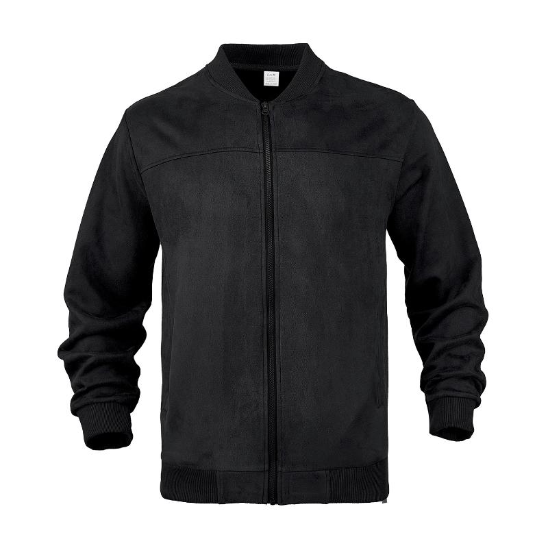 Blouson en cuir pour homme, mi-saison, col montant