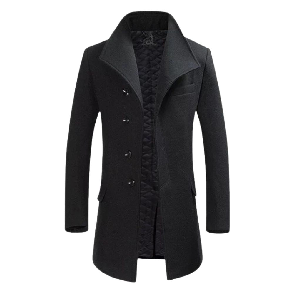 Élégance masculine avec un manteau en laine stylé
