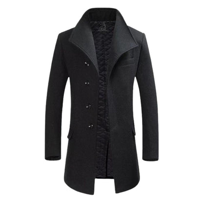 Élégance masculine avec un manteau en laine stylé