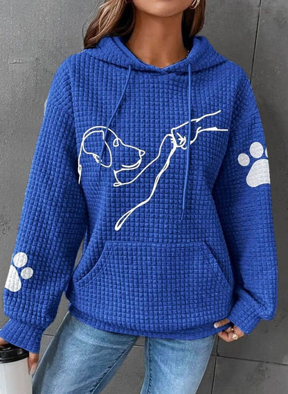 Kapuzenpullover Damen Weich Warm - IdealeKleiden