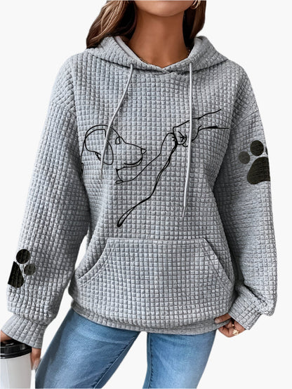 Sweat à capuche tendance avec poche kangourou