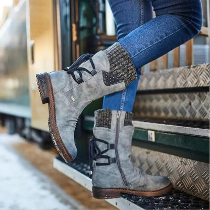 Bottes d'hiver confortables et chaudes, isolées