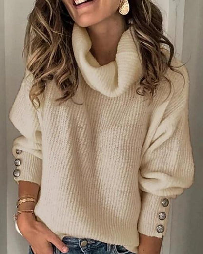 Pull épais en tricot chaud pour femme