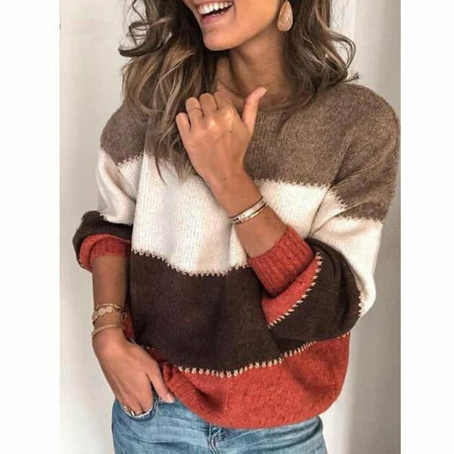Pulls Souples Femme Col Rond Confortables