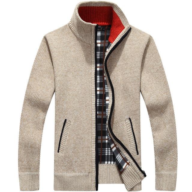 Cardigan polaire homme intérieur chaud