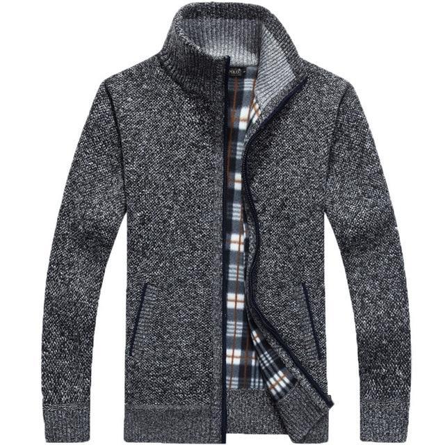 Cardigan polaire homme intérieur chaud
