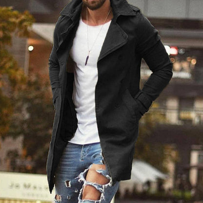 Manteau d'hiver élégant et chaud pour hommes