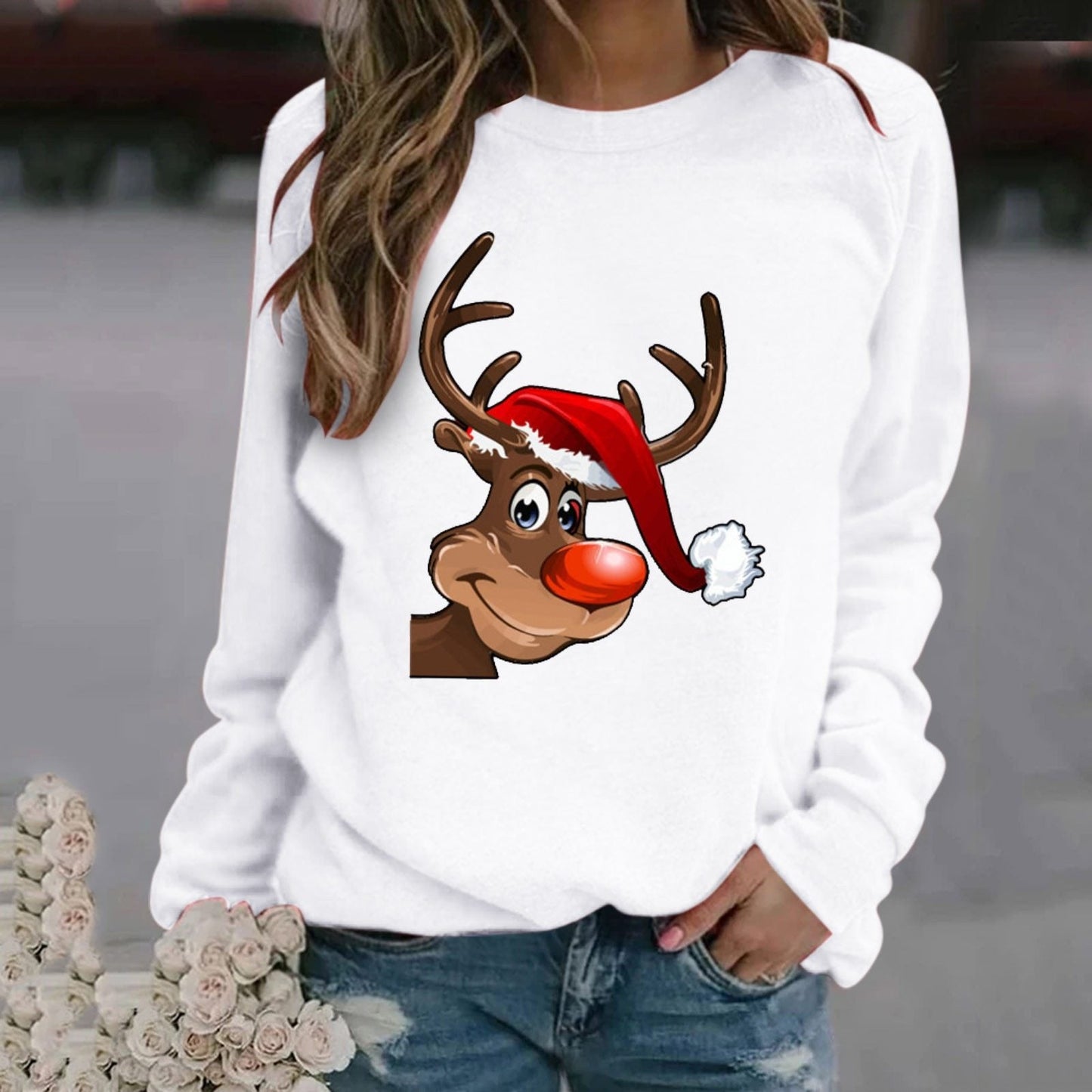 Pull de Noël Confortable Festif Idée cadeau