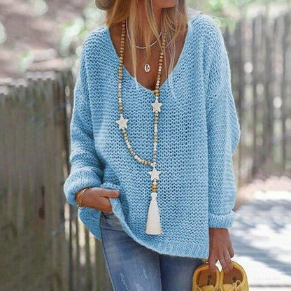 Pull tricoté élégant pour femme au design moderne
