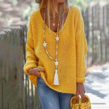 Pull tricoté élégant pour femme au design moderne