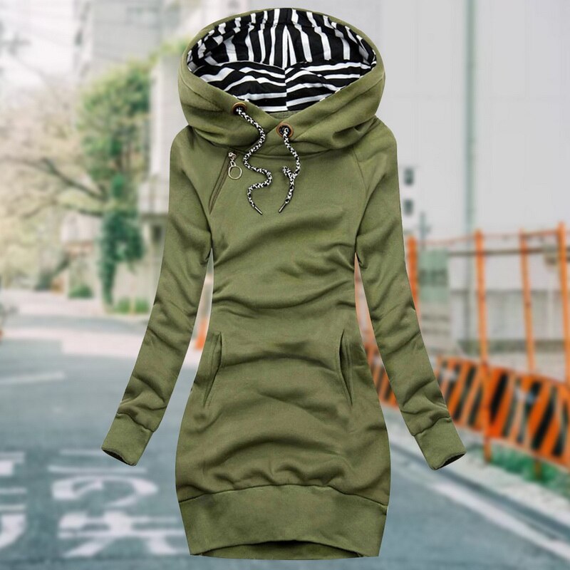 Sweatshirt d'hiver grande taille manches longues chaud