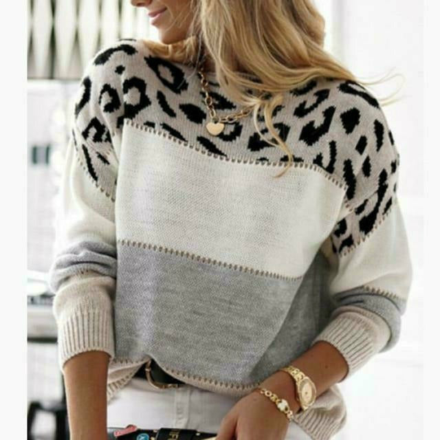 Pull patchwork coloré