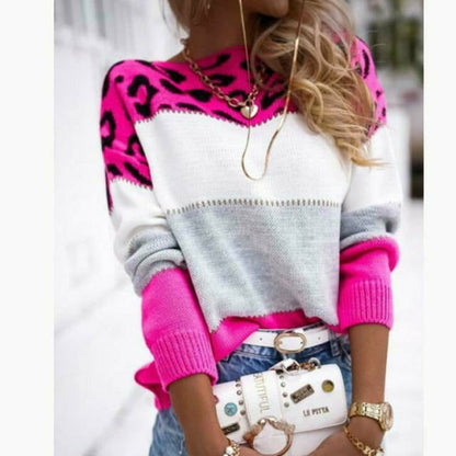Pull patchwork coloré