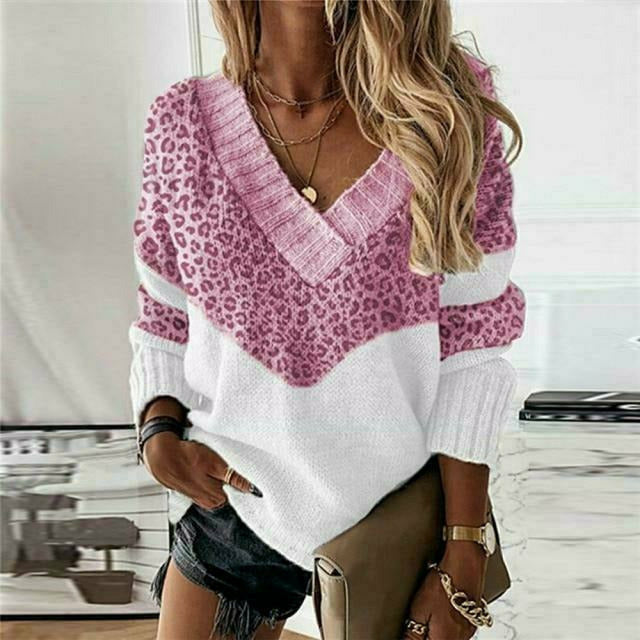 Pull en maille coloré motif patchwork