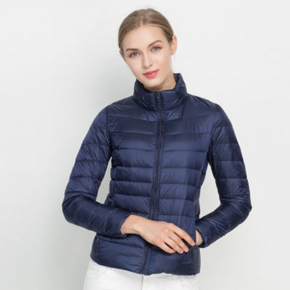 Doudoune matelassée chaude et isolante à manches longues pour femme