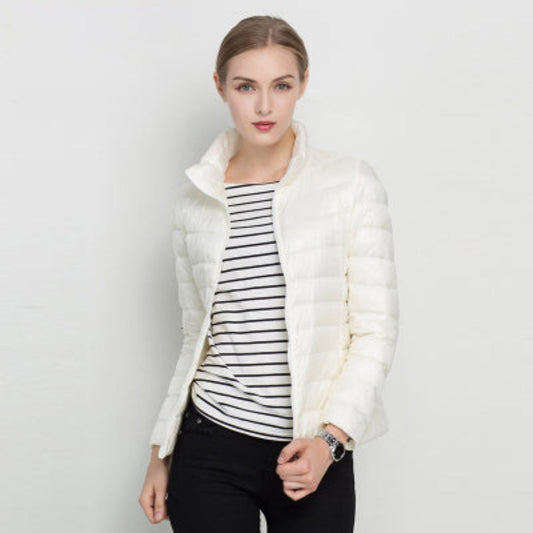 Damen Steppjacke Warm Isolierend Langarm - IdealeKleiden