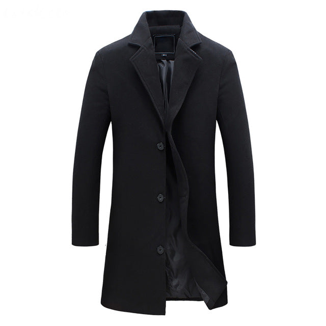 Manteau Élégant pour Homme Col Revers