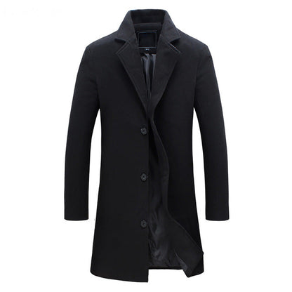 Manteau Élégant pour Homme Col Revers