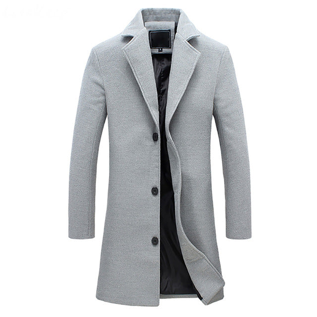 Manteau Élégant pour Homme Col Revers