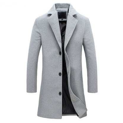 Manteau Élégant pour Homme Col Revers
