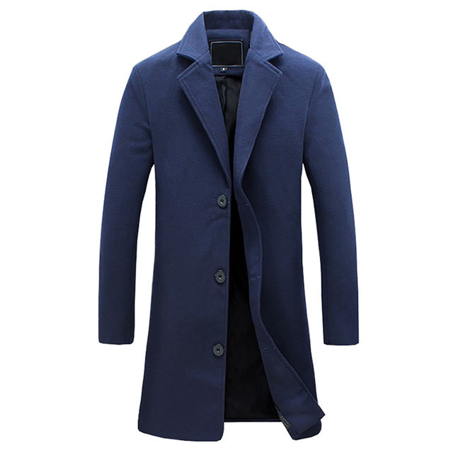 Manteau Élégant pour Homme Col Revers