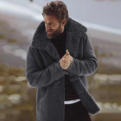 Parka décontracté Doublé fausse fourrure Résistant aux intempéries
