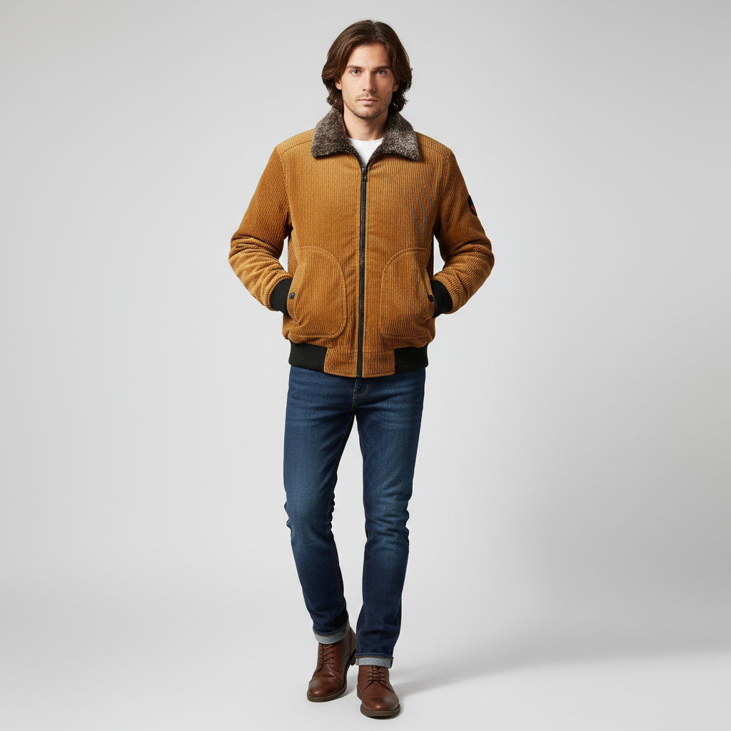 Herren Winterjacke | Stylish Kragen Design - IdealeKleiden