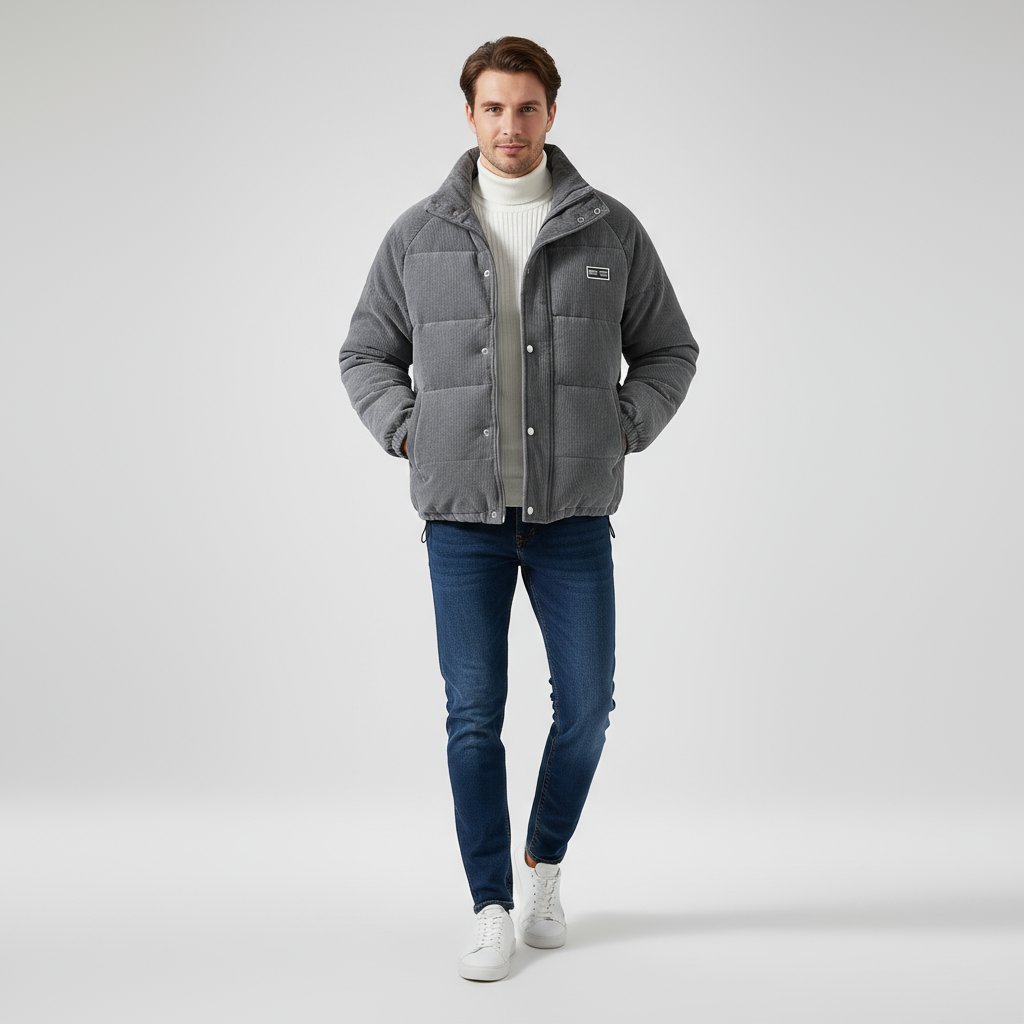 Herren Winterjacke Modern Schnitt - IdealeKleiden