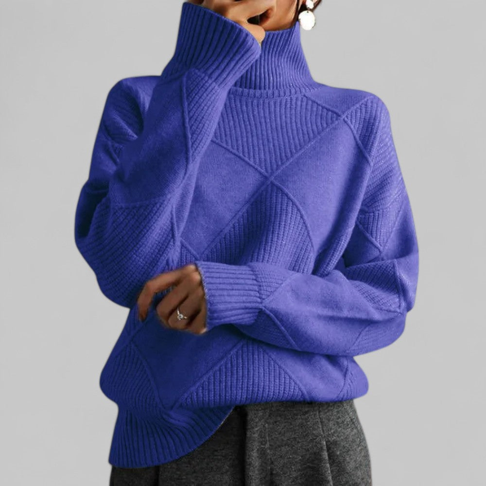 Pull col roulé femme Confortable Ample