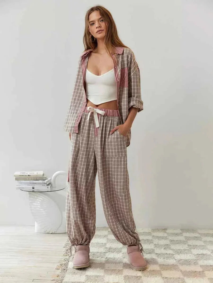 Ensemble de pyjama femme en coton