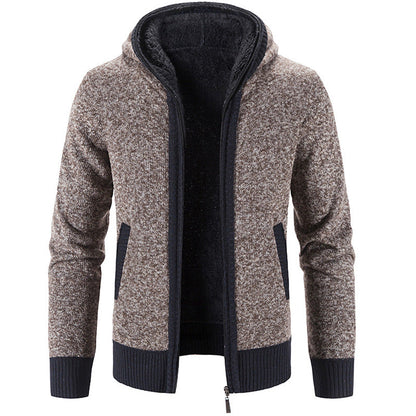 Dickstrick Pullover Kapuze Warm - IdealeKleiden