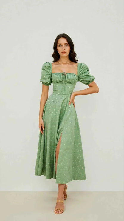Robe midi sculptante Robe trapèze