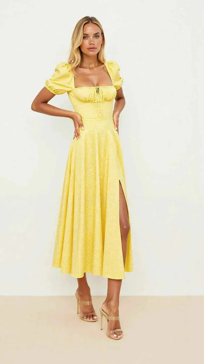 Robe midi sculptante Robe trapèze